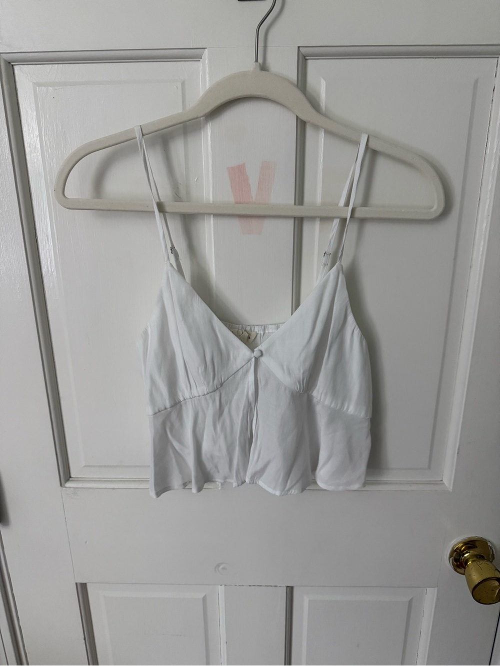 PacSun White Spaghetti Strap Cami Tank